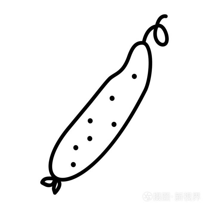 线条艺术风格的 web 图标.向量例证.烹饪理念