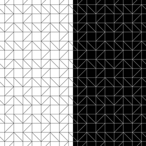 用于 web纺织品和墙纸的黑白几何无缝模式