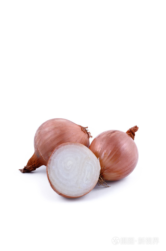 洋葱鳞茎垂直拍摄