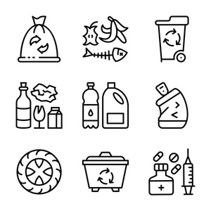 废弃物处理图片-废弃物处理素材-废弃物处理插画-摄图新视界