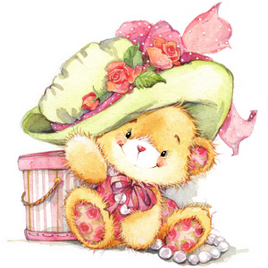 生日熊图片-生日熊素材-生日熊插画-摄图新视界