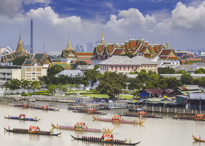 景观的泰国的国王的宫殿