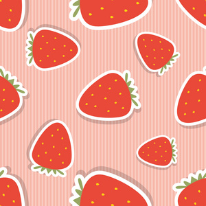 无缝的草莓纹理图片