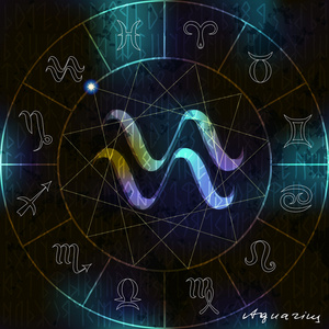 水瓶座占星符号照片