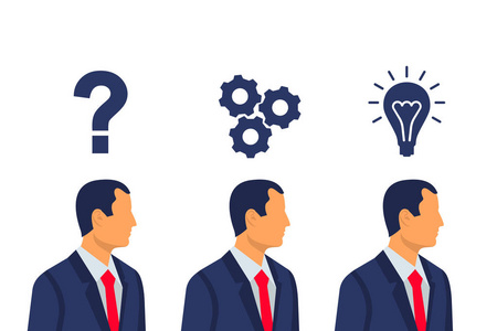 问题, 决定, 想法照片