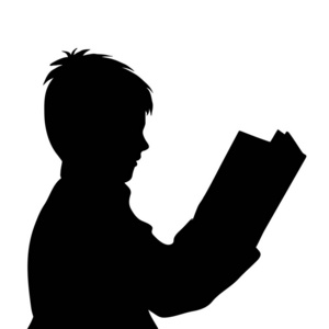 剪影读书图片-剪影读书素材-剪影读书插画-摄图新视界