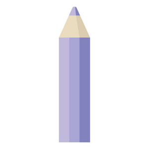 紫色着色铅笔图形向量例证图标