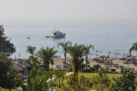 美丽的圣拉斐尔海滩利马索尔在塞浦路斯