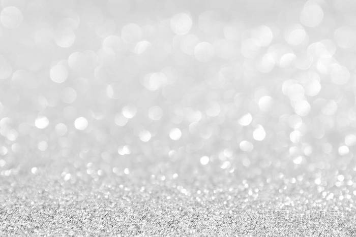 抽象背景白色银色光在圣诞节散景