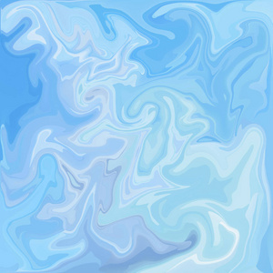 类似的颜色蓝色数字丙烯酸颜色漩涡或类似的大理石扭转纹理背景照片