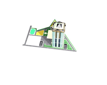 住宅建筑群建筑设计模型图片