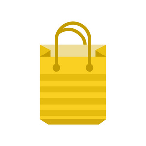 购物袋图标矢量隔离白色背景为您的 web 和移动应用程序设计, 购物袋徽标概念