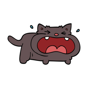 动画片乱画胖猫照片