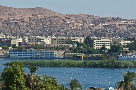 埃及Assouan 船桅尼罗河
