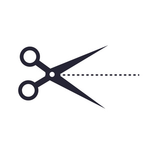 剪刀图标矢量隔离在白色背景为您的 web 和移动应用程序设计, 剪刀徽标概念