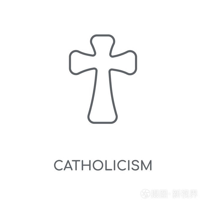 天主教概念笔画符号设计.