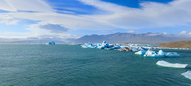 东冰岛冰川湖
