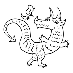 动画翼龙怎么画图片