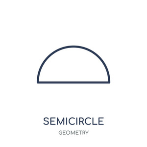 几何集合中的半圆线性符号设计.