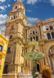 大教堂广场与西班牙马拉加的主教宫