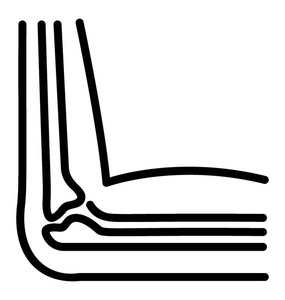 断骨矢量图标设计