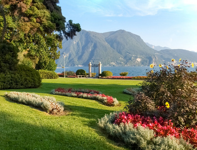 Lugano，瑞士。从植物公园图片