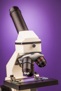 实验室显微镜视图