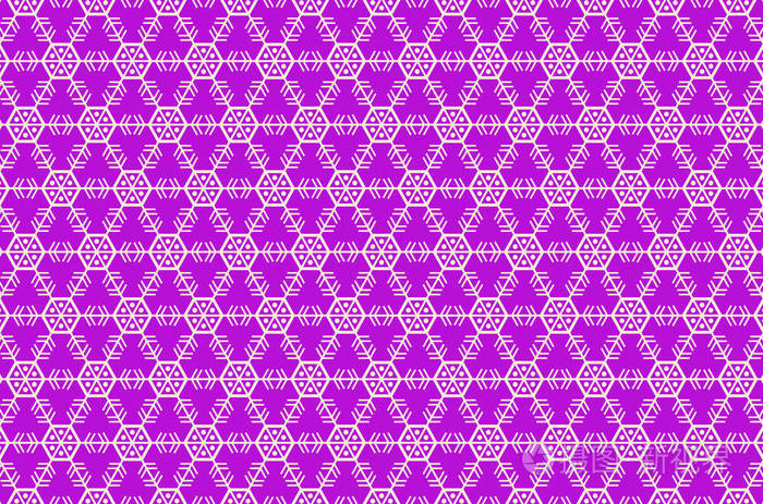 紫色结构背景下的雪花冰晶