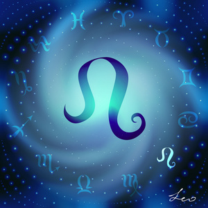 占卜钟摆空间狮子座占星符号空间螺旋照片