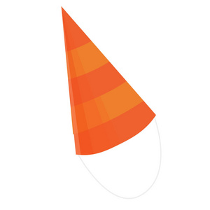 搞笑招募语生日圆锥形帽子图标, 卡通风格照片