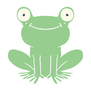 平板彩色动画片青蛙
