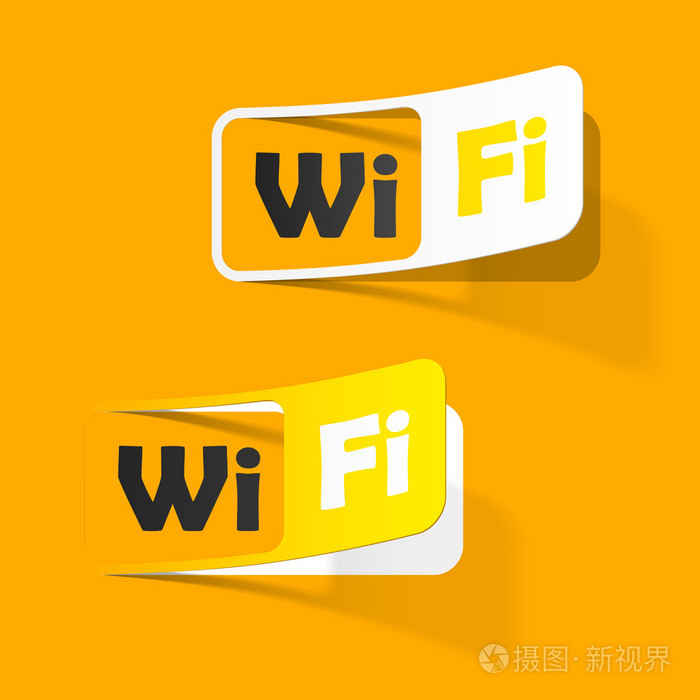 保税区 wifi，贴纸