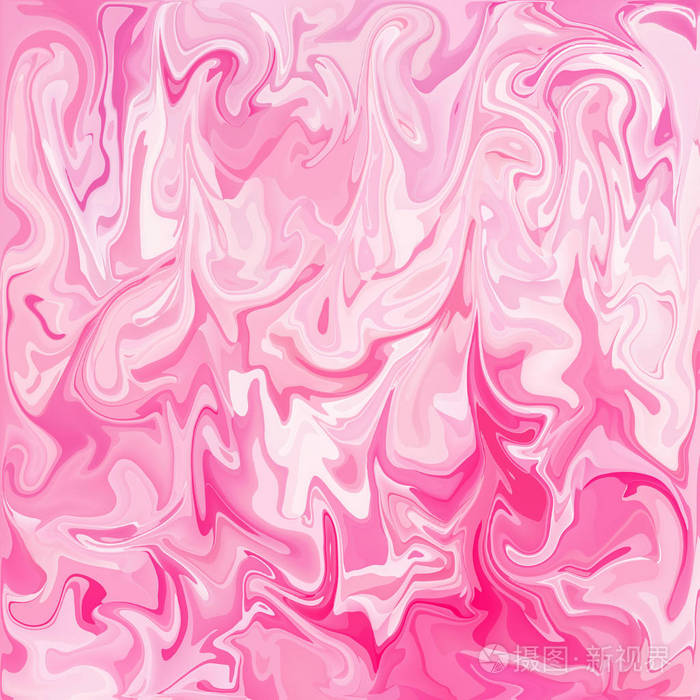 粉红数字丙烯酸颜色漩涡或类似的大理石扭曲纹理背景