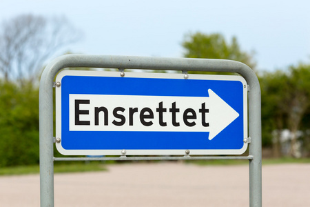 丹麦的单向道路标志