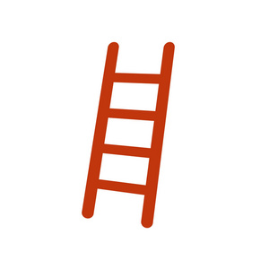 梯子图标矢量隔离在白色背景为您的 web 和移动应用程序设计, 梯子徽标概念