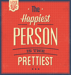 幸福的人是最漂亮的