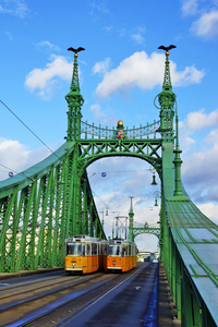 自由桥在匈牙利首都布达佩斯