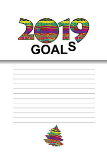 2019目标向量图形与记录目标的列表