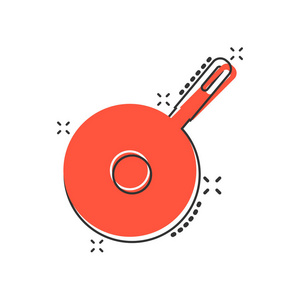 烹调平底锅概念例证象形文字.锅厨设备业务飞溅效果概念照片