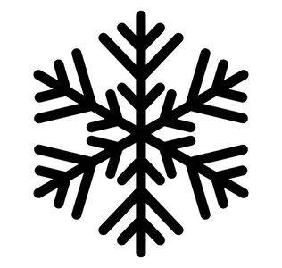 雪花线图标图片
