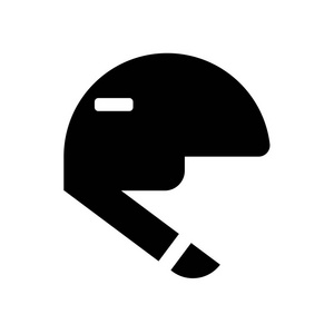 头盔图标被隔离在白色背景为您的 web 和移动应用程序设计