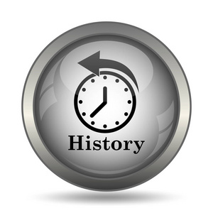 历史图标, 黑色网站按钮白色背景