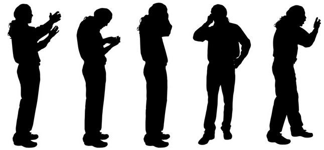 一个男人的侧影