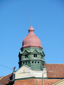 详细的建筑，布加勒斯特，罗马尼亚