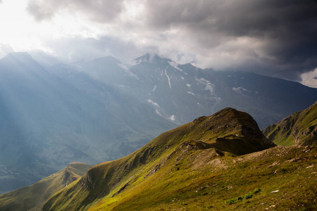 日落大格洛克纳山, 国家公园 Hohe Tauern, 奥地利