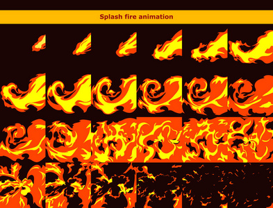 火焰序列图图片