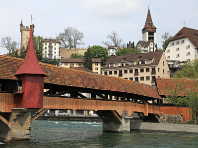 瑞士卢塞恩磨桥