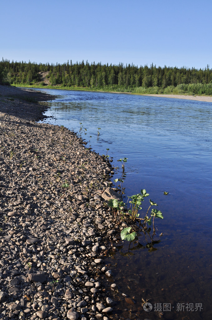 圆石滩的乌拉尔河