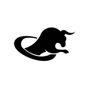 孤独的公牛野牛图片-孤独的公牛野牛素材-孤独的公牛野牛插画-摄图新