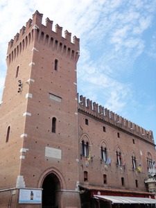 埃斯特城堡。塔和墙。意大利费拉拉